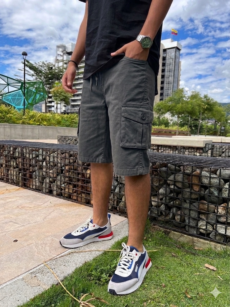 BERMUDA GRIS OSCURO