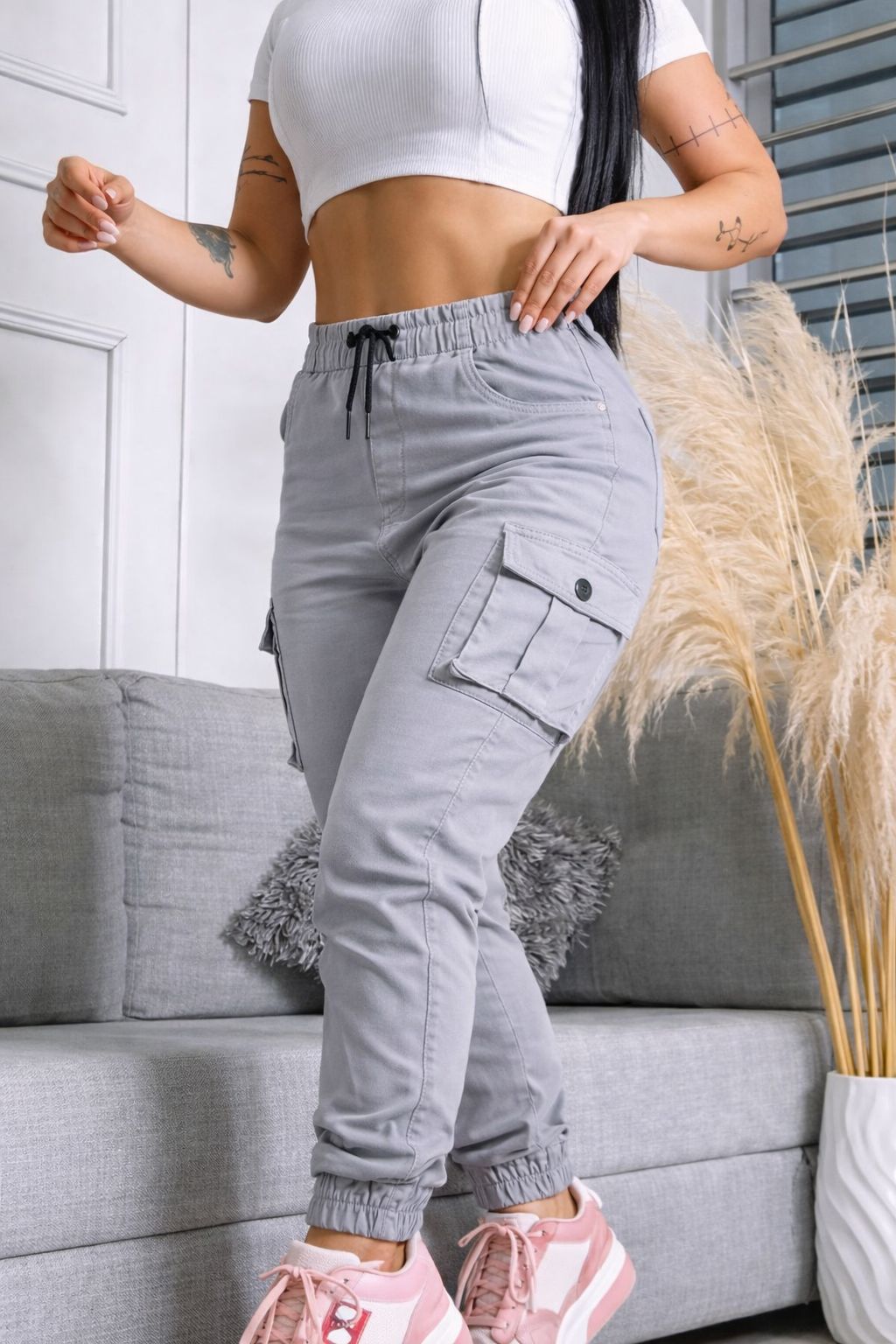 JOGGER GRIS CLARO